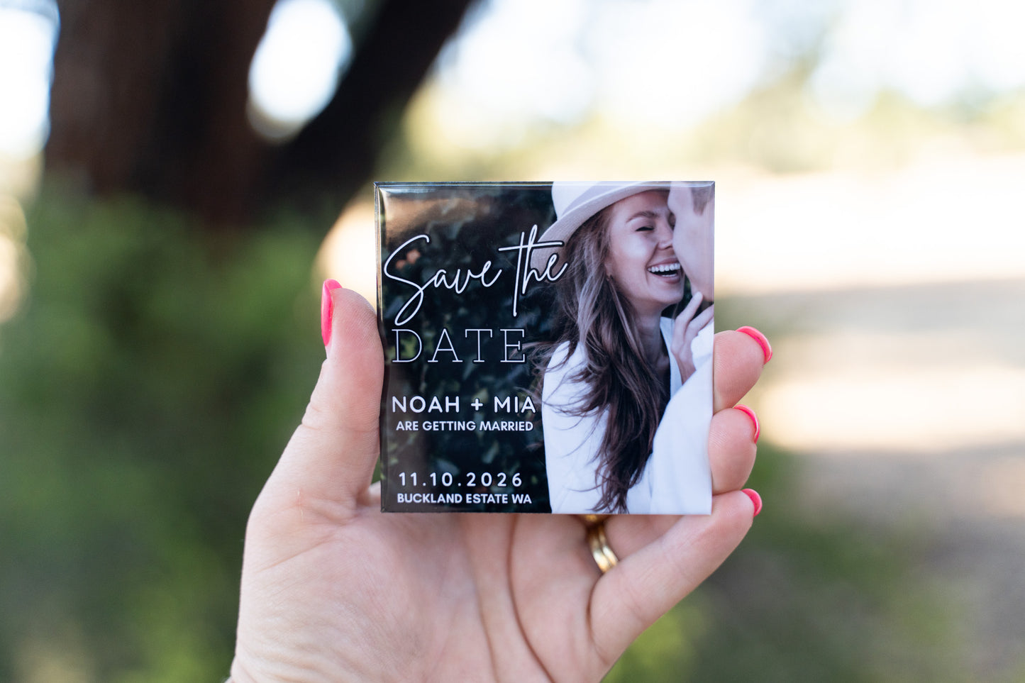 Wedding- Save the Date Magnets 8cm x 8cm