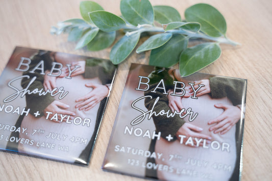 Baby Shower 8cm x 8cm Magnets